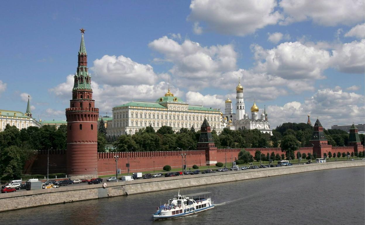 Vista del Kremlin, en Moscú, Rusia.