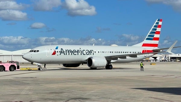 Un avión de American Airlines.