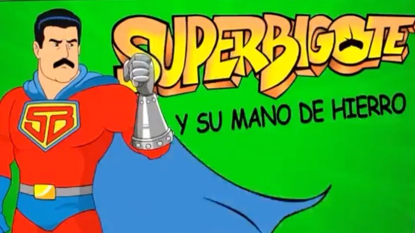 Personaje Súper Bigote, creado por la televisión venezolana.