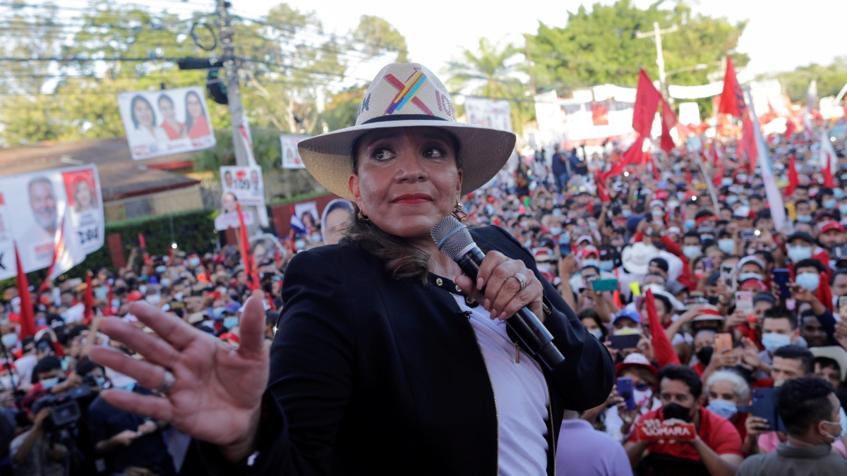 Xiomara Castro de Zelaya, presidenta electa de Honduras.