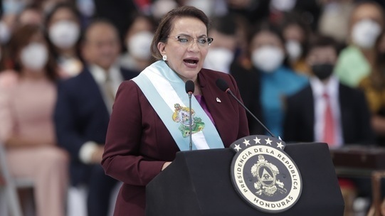 La nueva presidenta de Honduras, Xiomara Castro de Zelaya.