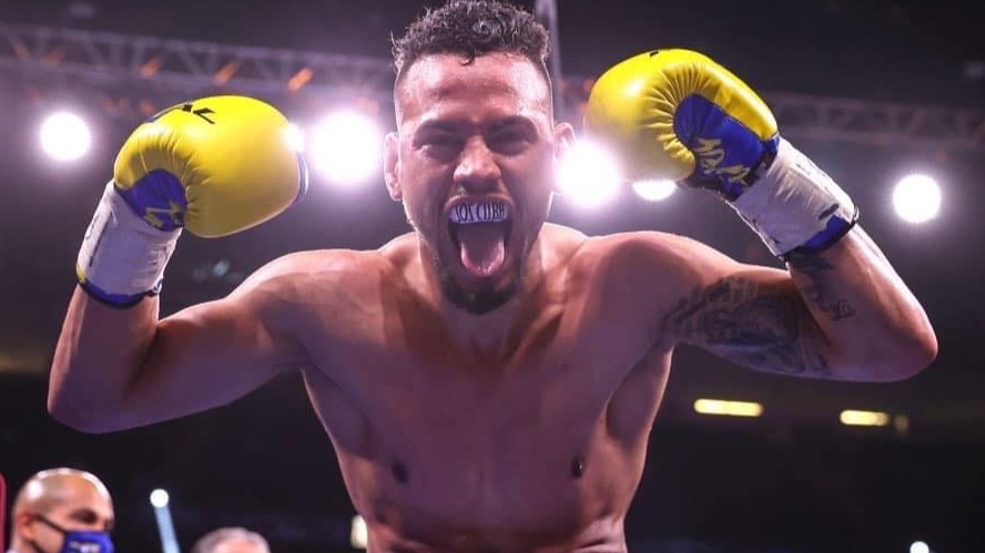 El boxeador cubano Robeisy Ramírez en el T-Mobile Arena de Las Vegas. 