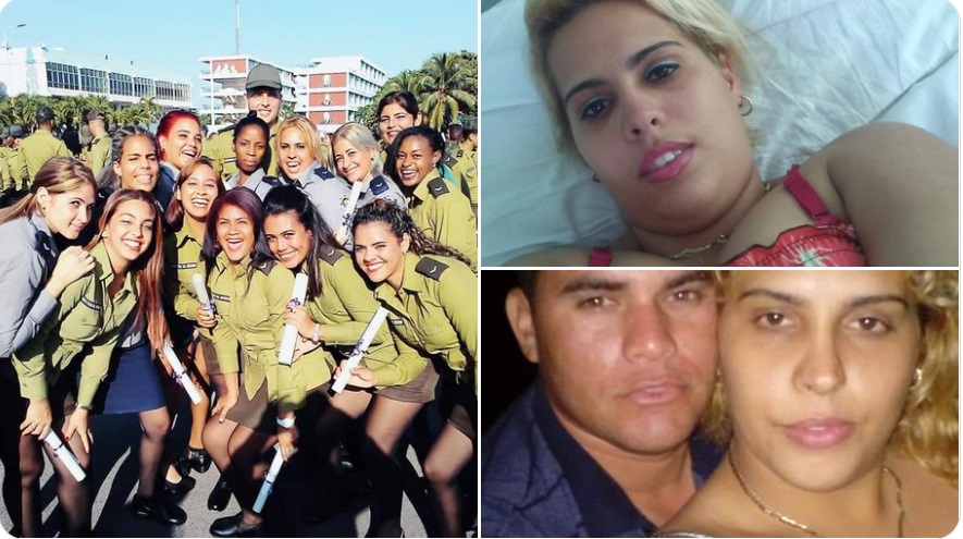 Teniente Kereyly Aguiar Díaz, represora identificada por la activista cubana Yanily Sariego.