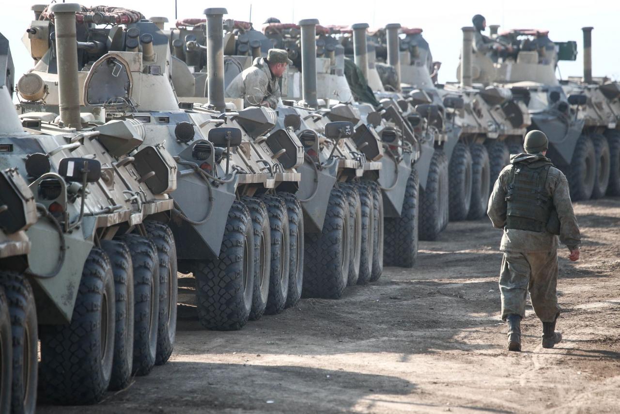 Despliegue militar ruso en la frontera con Ucrania.
