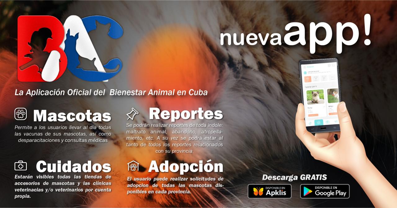 Aplicación de Bienestar Animal Cuba.