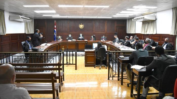Un juicio en un tribunal cubano.