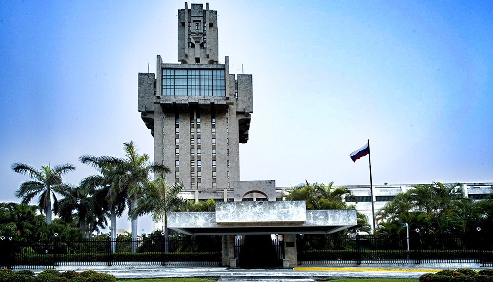 Russian Embassy in Havana. 