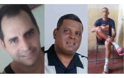 Yunier Claro Laguardia, Miguel Días Sosa y Jorge Alexi Agüero Gómez, presos tras el 11J.