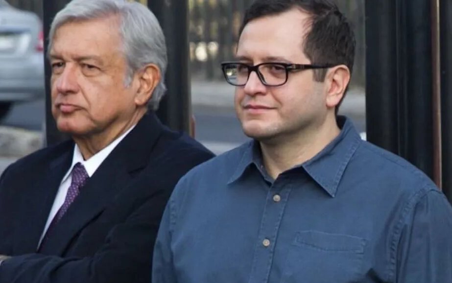 Andrés Manuel López Obrador y su hijo. 