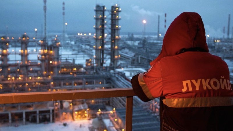 Planta petrolífera en Rusia.