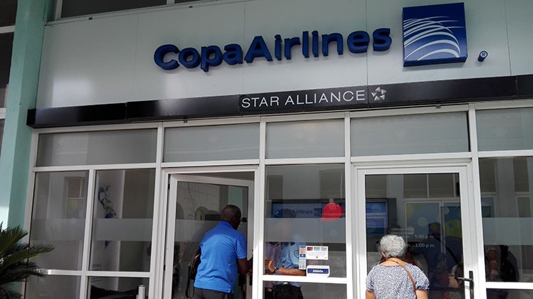 Una oficina de Copa Airlines en Cuba.