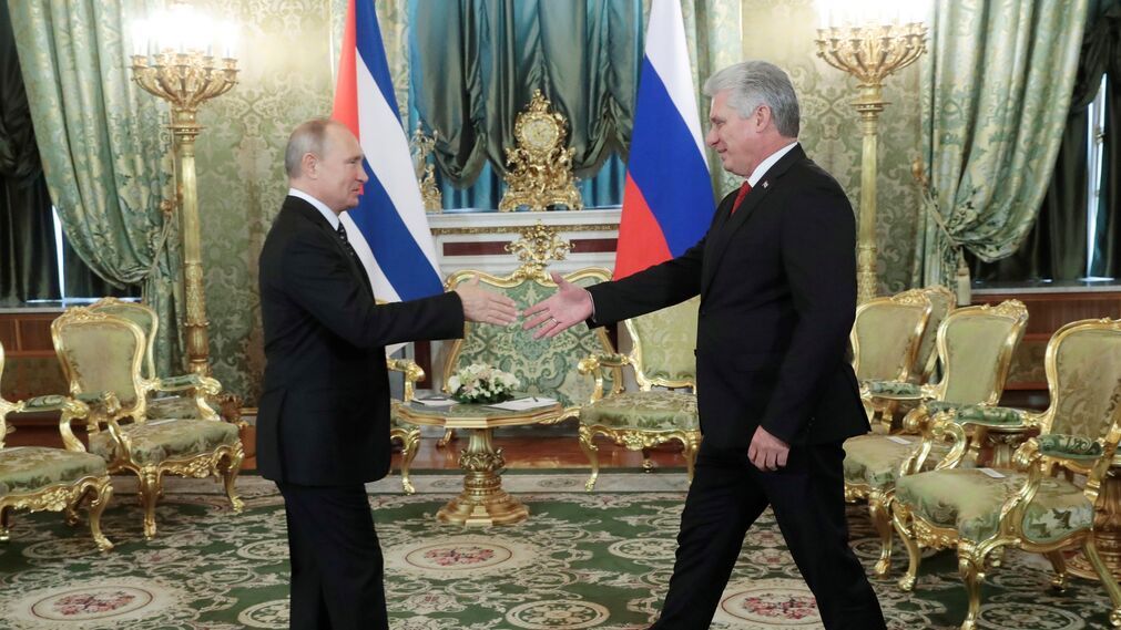 Putin recibe a Díaz-Canel en el Kremlin en noviembre de 2018.