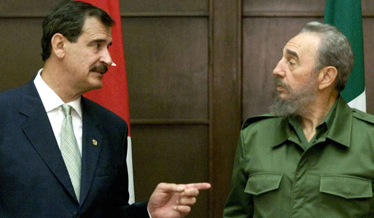Vicente Fox y Fidel Castro.