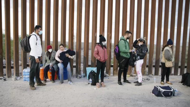 Migrantes cubanos en la frontera de México y EEUU