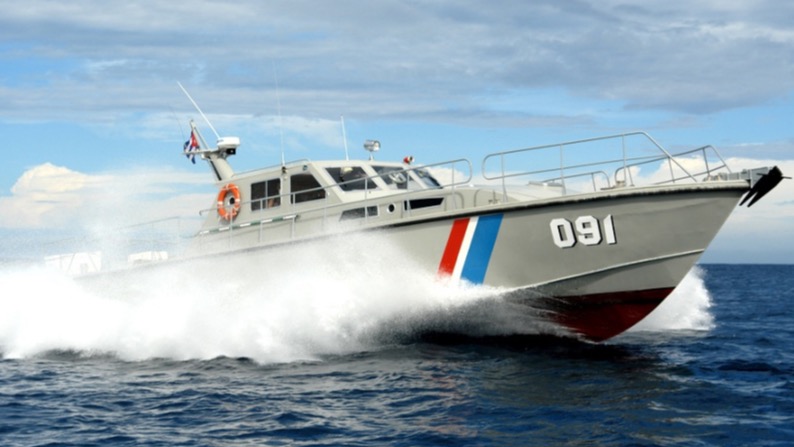 Embarcación de los Guardafronteras cubanos.