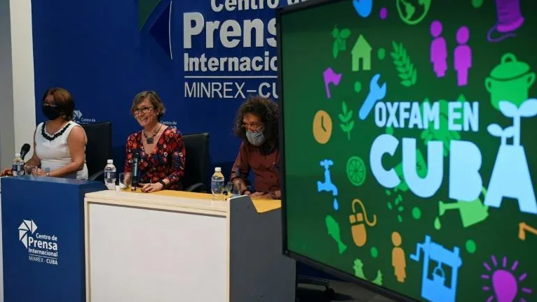Última conferencia de prensa de Oxfam en Cuba.