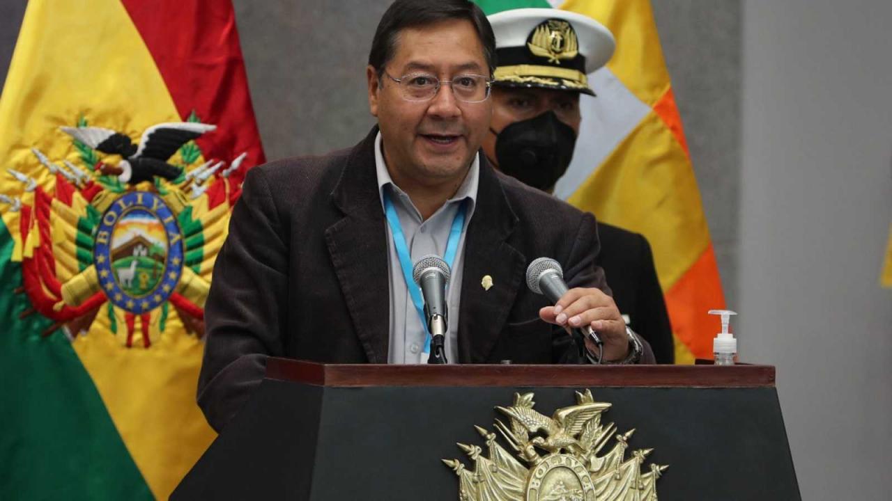 El presidente boliviano Luis Arce