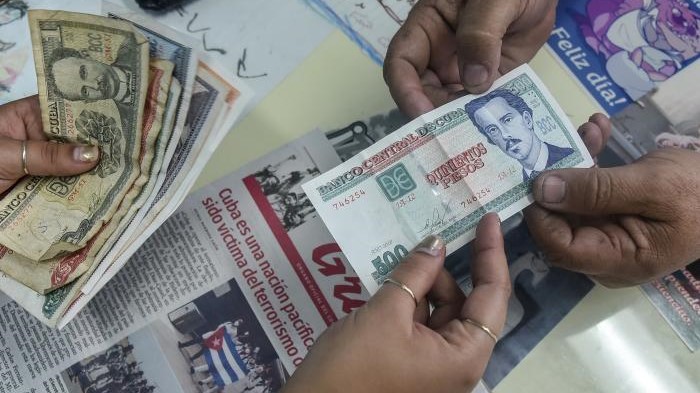 Monedas en circulación en Cuba.