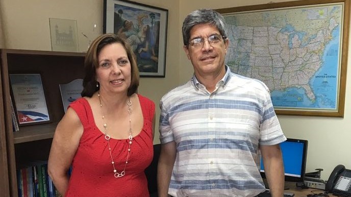 Los viceministros de Relaciones Exteriores de Cuba Josefina Vidal y Carlos Fernández de Cossío.