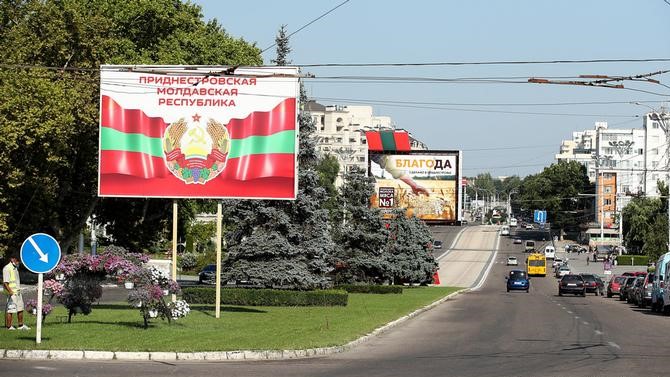 Avenidas de Tiraspol, capital de Transnistria.
