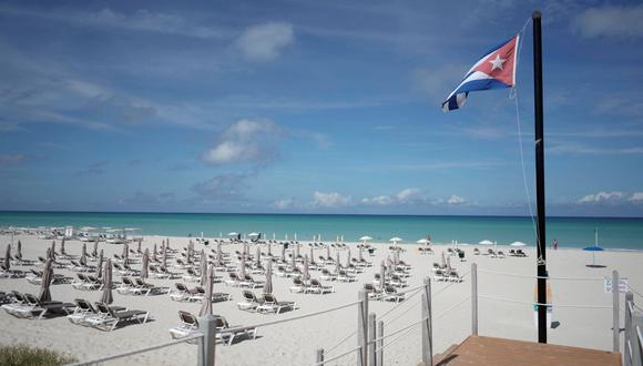 Panorámica de la playa de Varadero, mayor balneario cubano.