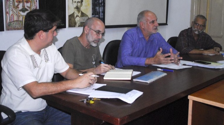 De izquierda a derecha Jorge Legañoa, Enrique Villuendas, Ricardo Ronquillo y Ariel Terrero.