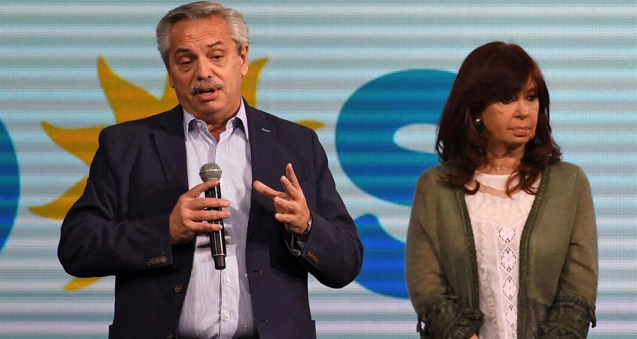 Alberto Fernández y Cristina Fernández de Kirchner.