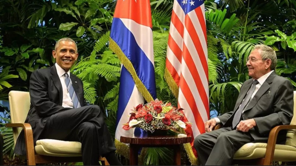 Barack Obama y Raúl Castro en la histórica visita a La Habana.