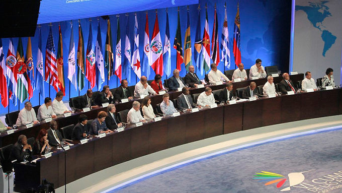 Sesión de la Cumbre de las Américas en Lima, Perú, en 2018.