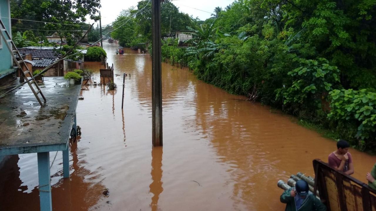 Inundaciones en Jovellanos, Matanzas.