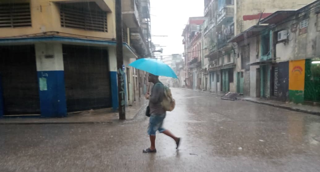 Lluvias en La Habana.