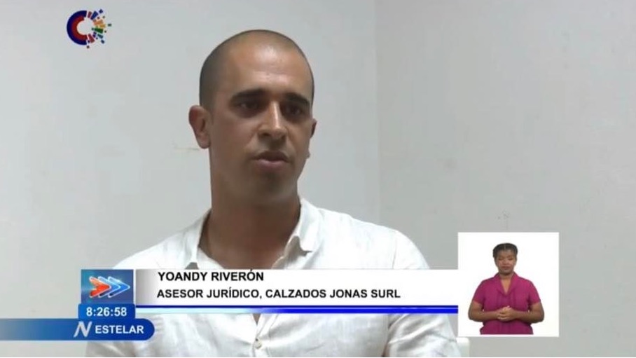El represor cubano Yoandy Riverón en el NTV.