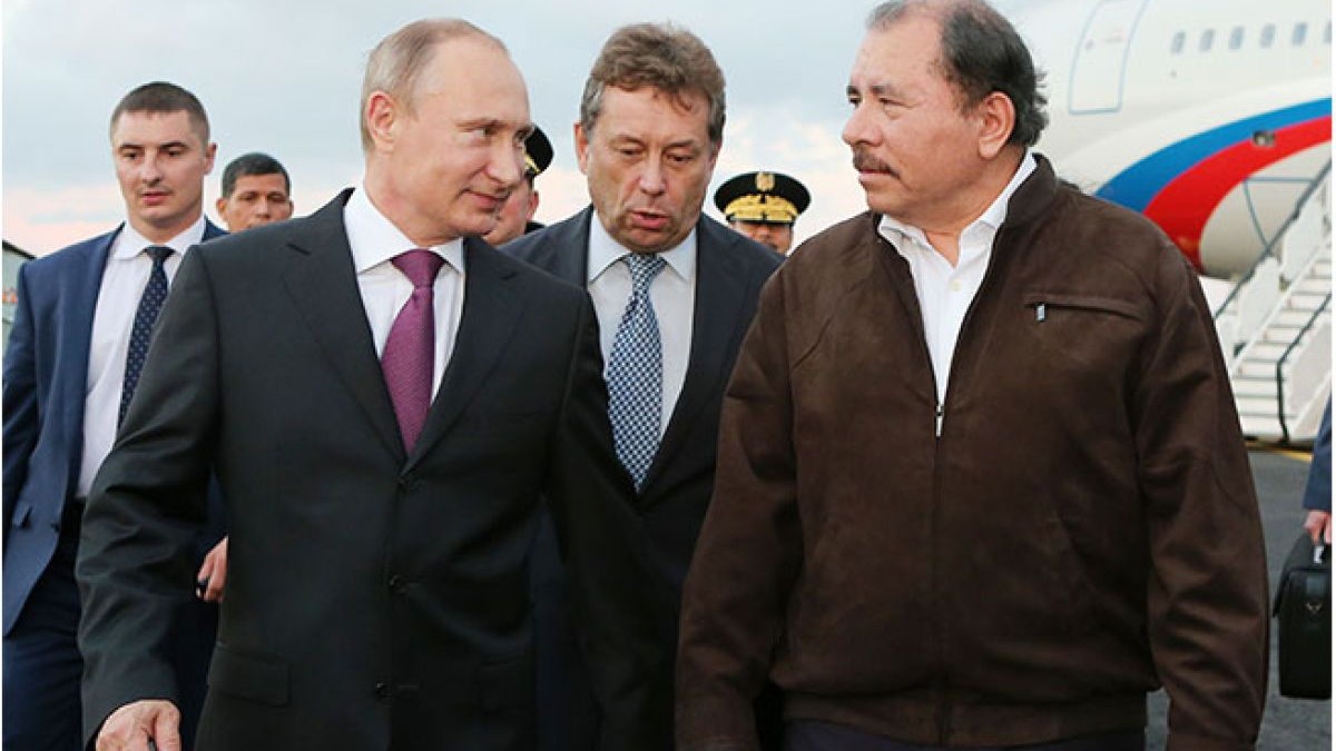 Encuentro entre Vladimir Putin y Daniel Ortega.