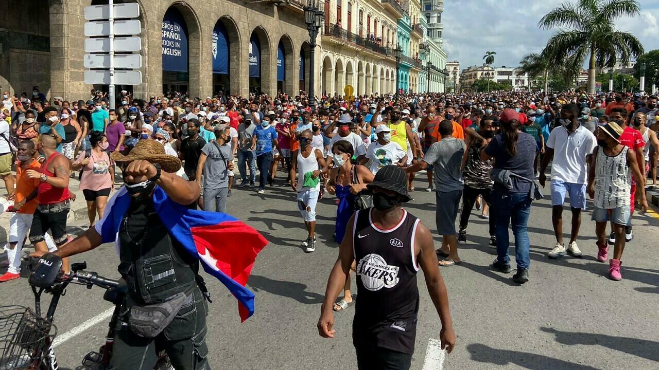 Manifestaciones del 11J en Cuba.