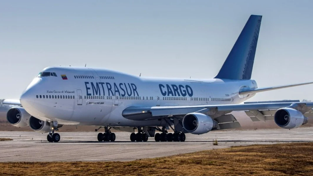El avión retenido en Argentina.