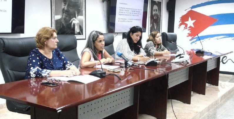 Conferencia de prensa sobre la Ley de Soberanía Alimentaria de Cuba.