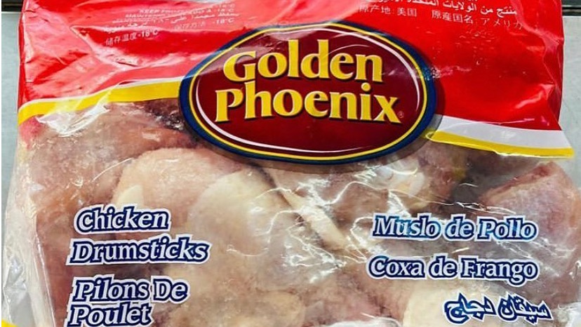 Golden Phoenix, una de las marcas de pollo estadounidenses que se venden en Cuba.