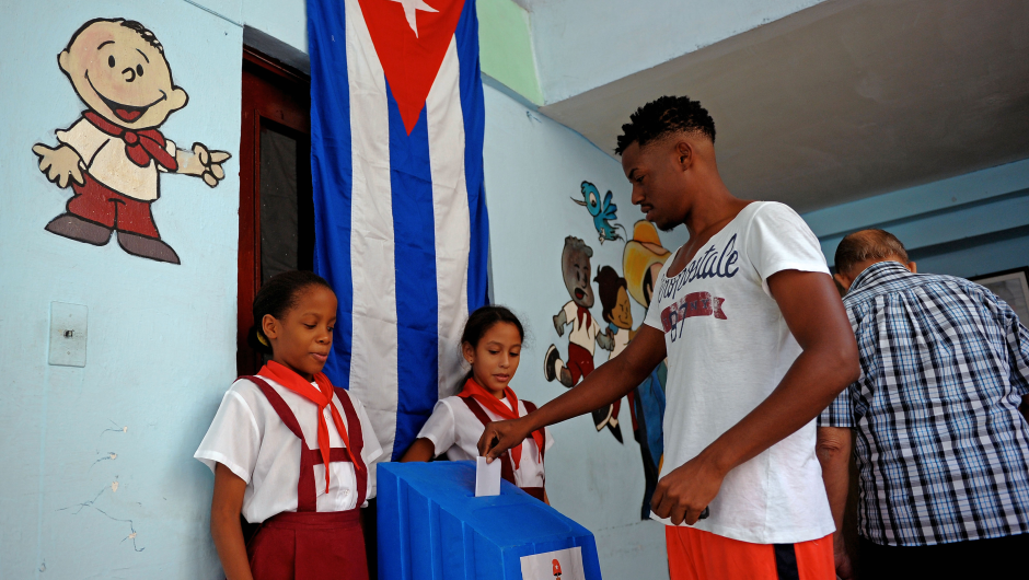Una votación en Cuba.