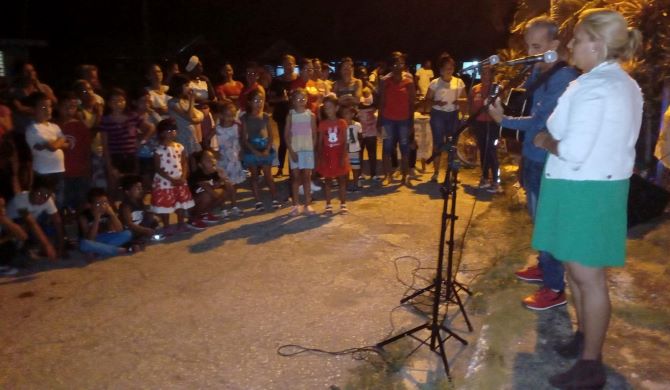 Fiesta organizada por el Gobierno de Camagüey tras dos días de protestas contra los apagones