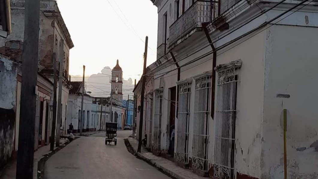 Una calle de Remedios, Villa Clara.
