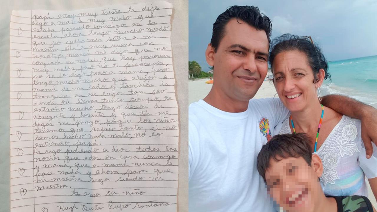 La carta de Hugh Dieter Pupo Santana a su padre, Samuel Pupo, preso del 11J en Cuba.