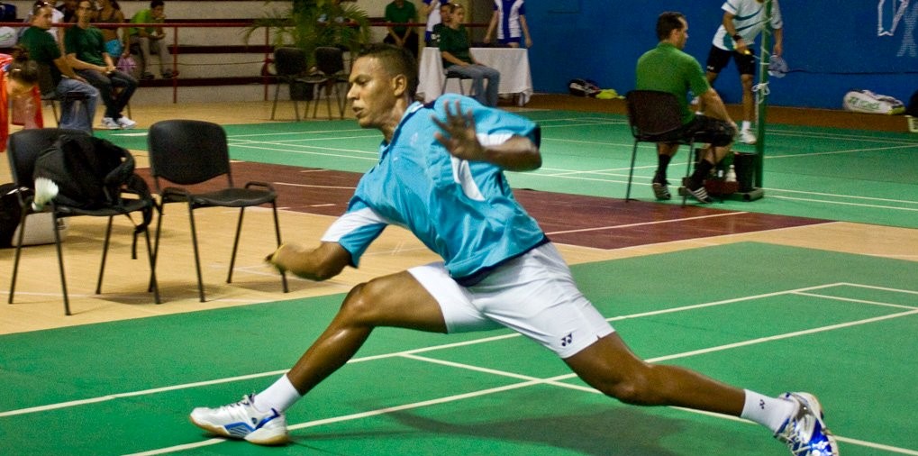 El badmintonista cubano Osleni Guerrero.