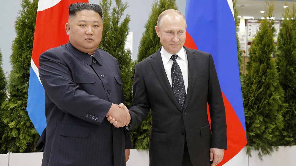 Kim Jong-un y Vladimir Putin en una imagen de 2019.