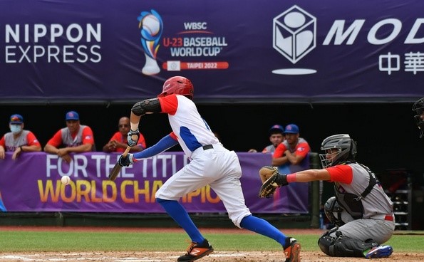 Encuentro entre Cuba y Puerto Rico en la IV Copa Mundial de Béisbol Sub-23.