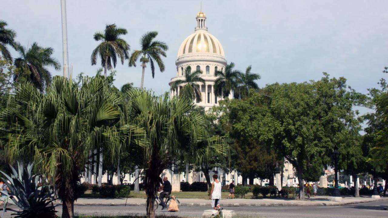 Vista del Capitolio de La Habana.