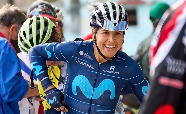 La ciclista cubana Arlenis Sierra.