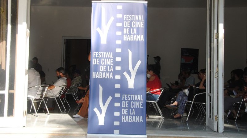 Conferencia de prensa de presentación del Festival Internacional del Nuevo Cine Latinoamericano.