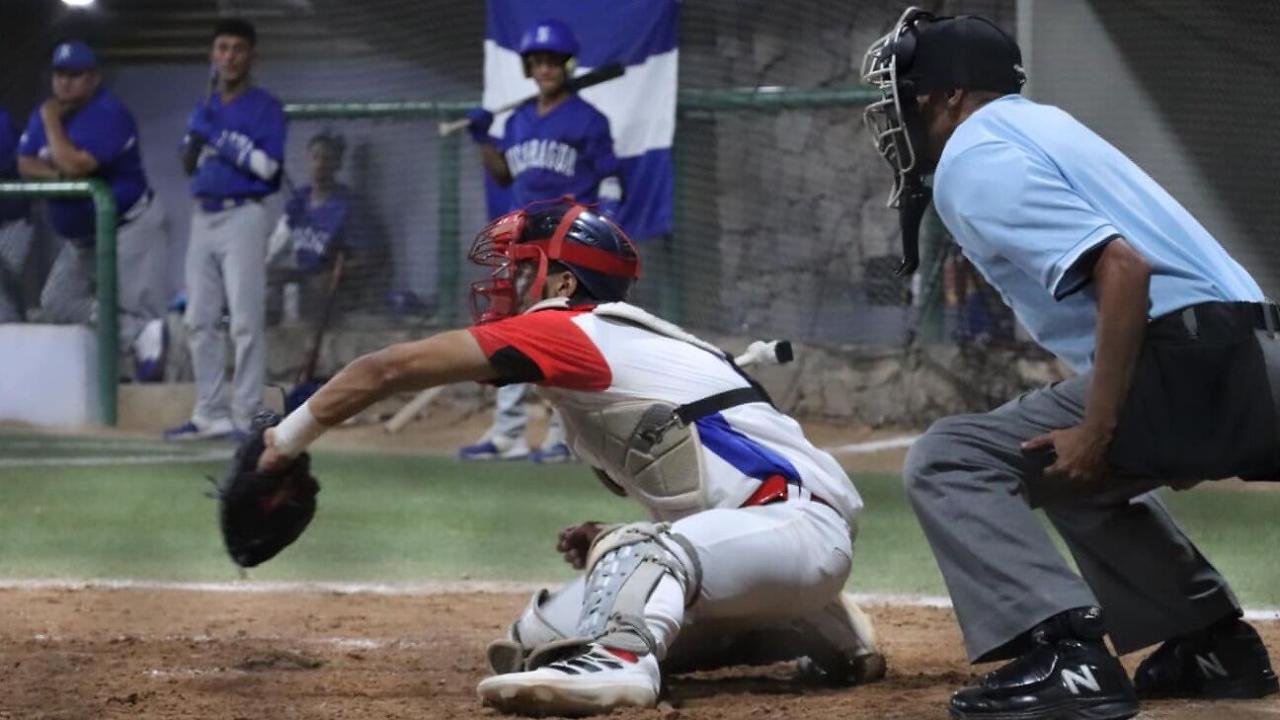 Juego del equipo cubano frente a Nicaragua.