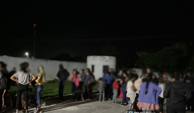 Migrantes cubanos detenidos en México.
