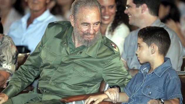 Fidel Castro y Elián González.